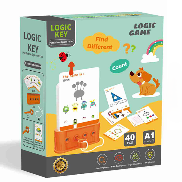 Logic Key Stage A1 logic game box — Count and Find Different, 40 cards, ages 2-4